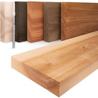 Wandregal Bücherregal Invisible mit Würth Wandbefestigung, Komplett-Set, 40mm starke Massivholzplatte - Lamo Manufaktur Wandregal Bücherregal Invisible mit Würth Wandbefestigung, Komplett-Set, 40mm starke Massivholzplatte - Lamo Manufaktur von LAMO MANUFAKTUR