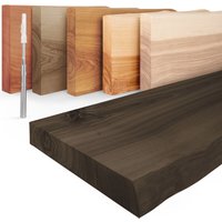 Wandregal Bücherregal Invisible mit Würth Wandbefestigung, Komplett-Set, 40mm starke Massivholzplatte - Lamo Manufaktur Wandregal Bücherregal Invisible mit Würth Wandbefestigung, Komplett-Set, 40mm starke Massivholzplatte - Lamo Manufaktur von LAMO MANUFAKTUR