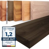 Wandregal Holz, Hängeregal Bücherregal Invisible, Farbe: Schwarz 160cm, LWG-01-A-006-160W - Schwarz - Lamo Manufaktur von LAMO MANUFAKTUR