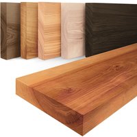 Lamo Manufaktur - Wandregal Holz, Hängeregal Pure ohne Montageset, Farbe: Dunkel 60cm, LWG-01-A-004-60 - Dunkel von LAMO MANUFAKTUR