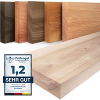 Lamo Manufaktur - Wandregal Holz, Hängeregal Pure ohne Montageset, Farbe: Roh 80cm, LWG-01-A-001-80 - Roh von LAMO MANUFAKTUR