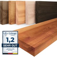 Lamo Manufaktur - Wandregal Holz Gerade Regal Farbe: Dunkel Pure: ohne Montage Set 140 cm Lamo Manufaktur - Wandregal Holz Gerade Regal Farbe: Dunkel Pure: ohne Montage Set 140 cm von LAMO MANUFAKTUR