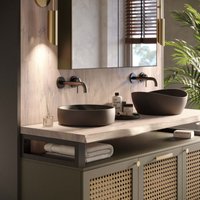 Waschtischplatte, Holzplatte Waschtisch Baumkante, 50x60 cm (AxB), Roh, ohne Montageset, LWP-01-A-001-EC - Lamo Manufaktur von LAMO MANUFAKTUR