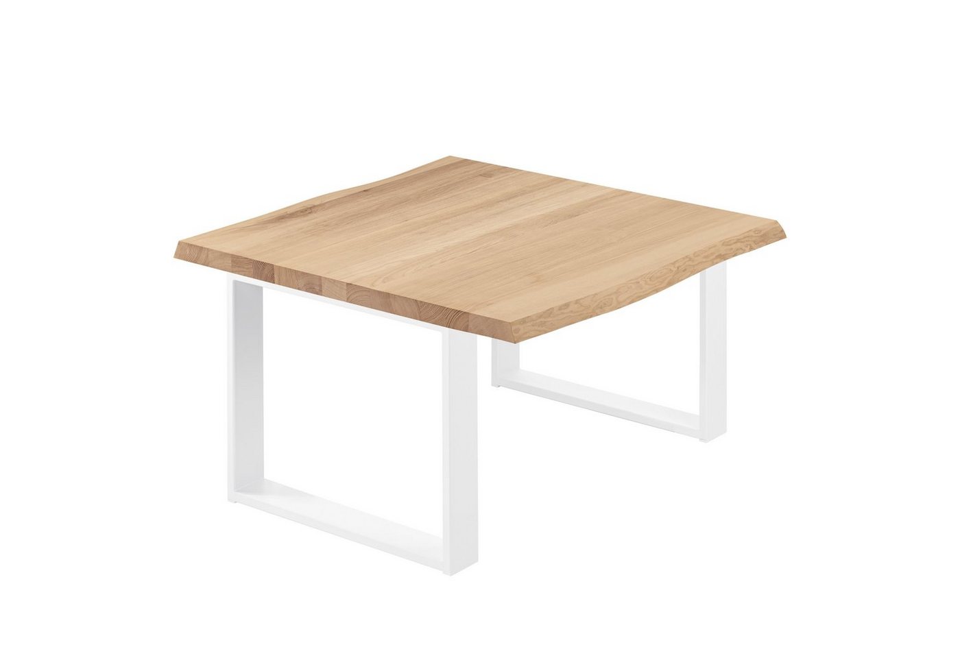 LAMO Manufaktur Baumkantentisch Modern Esstisch Massivholz inkl. Metallgestell (1 Tisch), Baumkante massiv von LAMO Manufaktur