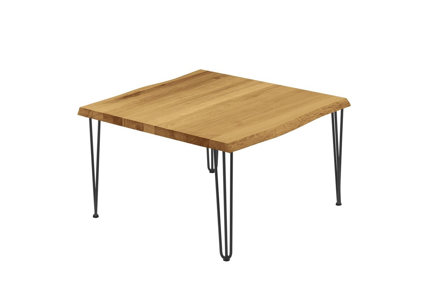 LAMO Manufaktur Baumkantentisch Creative Esstisch Massivholz inkl. Metallgestell (1 Tisch), Baumkante massiv von LAMO Manufaktur