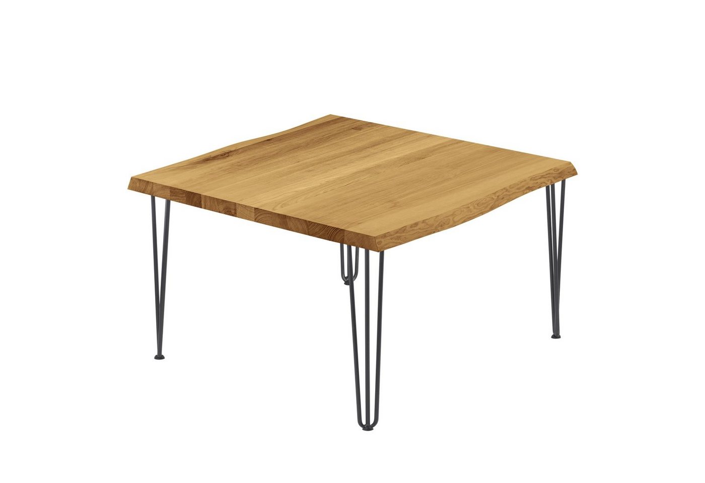 LAMO Manufaktur Baumkantentisch Creative Esstisch Massivholz inkl. Metallgestell (1 Tisch), Baumkante massiv von LAMO Manufaktur