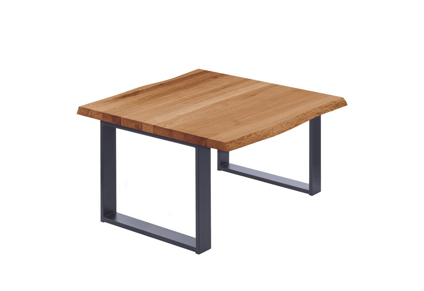 LAMO Manufaktur Baumkantentisch Modern Esstisch Massivholz inkl. Metallgestell (1 Tisch), Baumkante massiv von LAMO Manufaktur