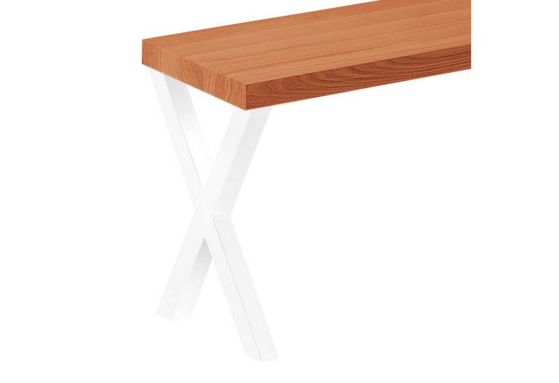 LAMO Manufaktur Sitzbank LSB Sitzbank (Komplett-Set, 3-Teilig), 40mm stake Massivholzplatte von LAMO Manufaktur