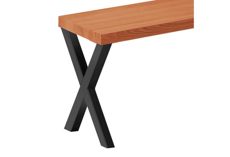 LAMO Manufaktur Sitzbank LSB Sitzbank (Komplett-Set, 3-Teilig), 40mm stake Massivholzplatte von LAMO Manufaktur