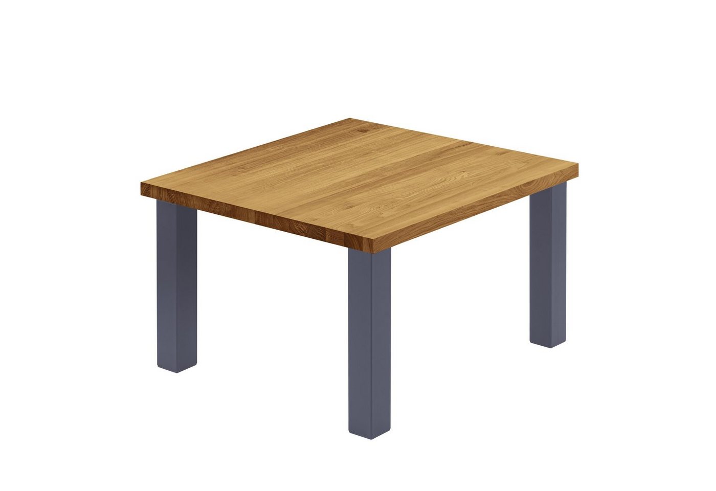 LAMO Manufaktur Esstisch Classic Küchentisch Tischplatte Massivholz inkl. Metallgestell (1 Tisch), gerade Kante von LAMO Manufaktur