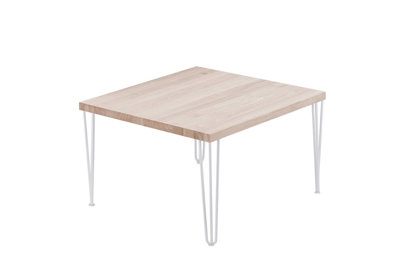 LAMO Manufaktur Esstisch Creative Küchentisch Tischplatte Massivholz inkl. Metallgestell (1 Tisch), gerade Kante von LAMO Manufaktur