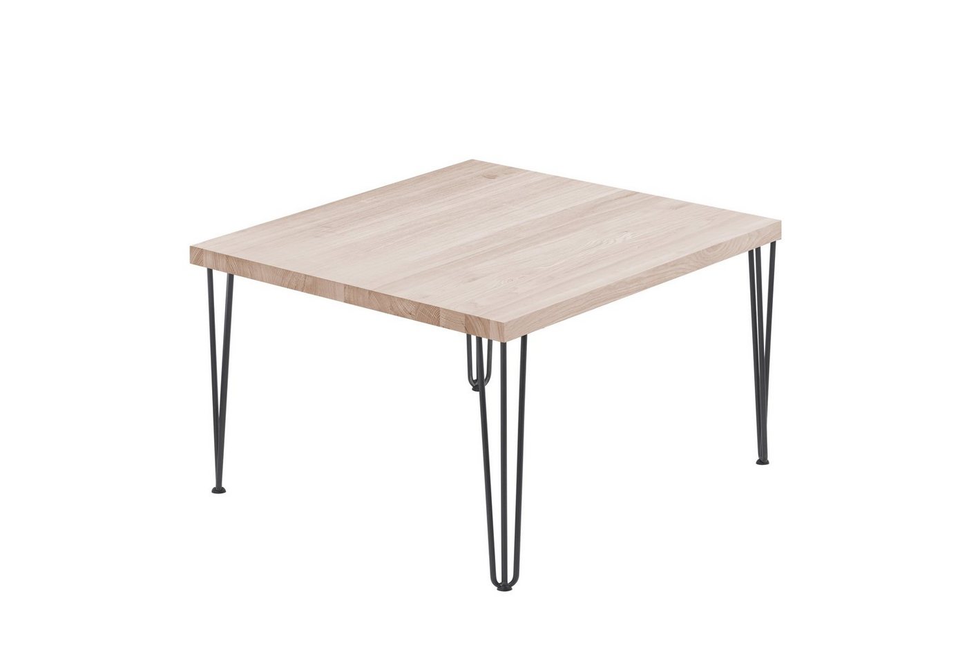 LAMO Manufaktur Esstisch Creative Küchentisch Tischplatte Massivholz inkl. Metallgestell (1 Tisch), gerade Kante von LAMO Manufaktur