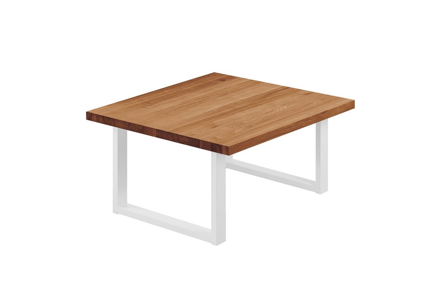 LAMO Manufaktur Esstisch Loft Küchentisch Tischplatte Massivholz inkl. Metallgestell (1 Tisch), gerade Kante von LAMO Manufaktur