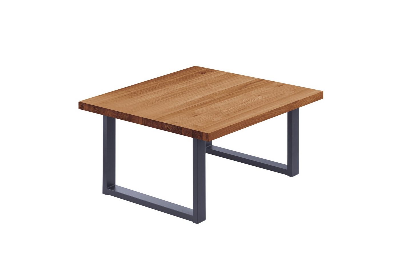 LAMO Manufaktur Esstisch Loft Küchentisch Tischplatte Massivholz inkl. Metallgestell (1 Tisch), gerade Kante von LAMO Manufaktur