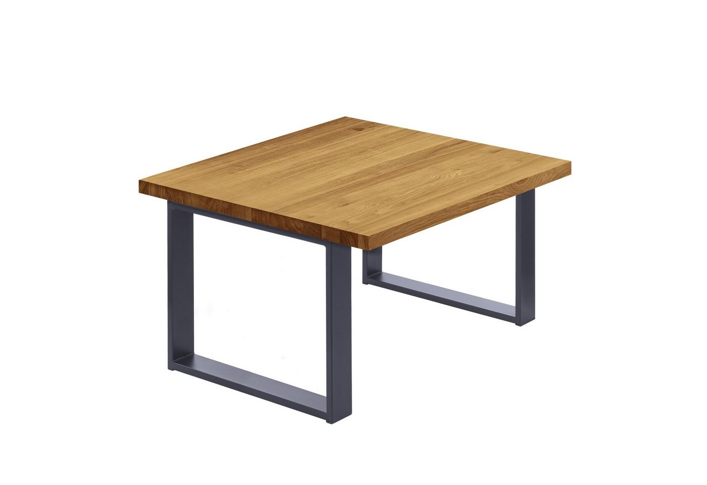 LAMO Manufaktur Esstisch Modern Küchentisch Tischplatte Massivholz inkl. Metallgestell (1 Tisch), gerade Kante von LAMO Manufaktur