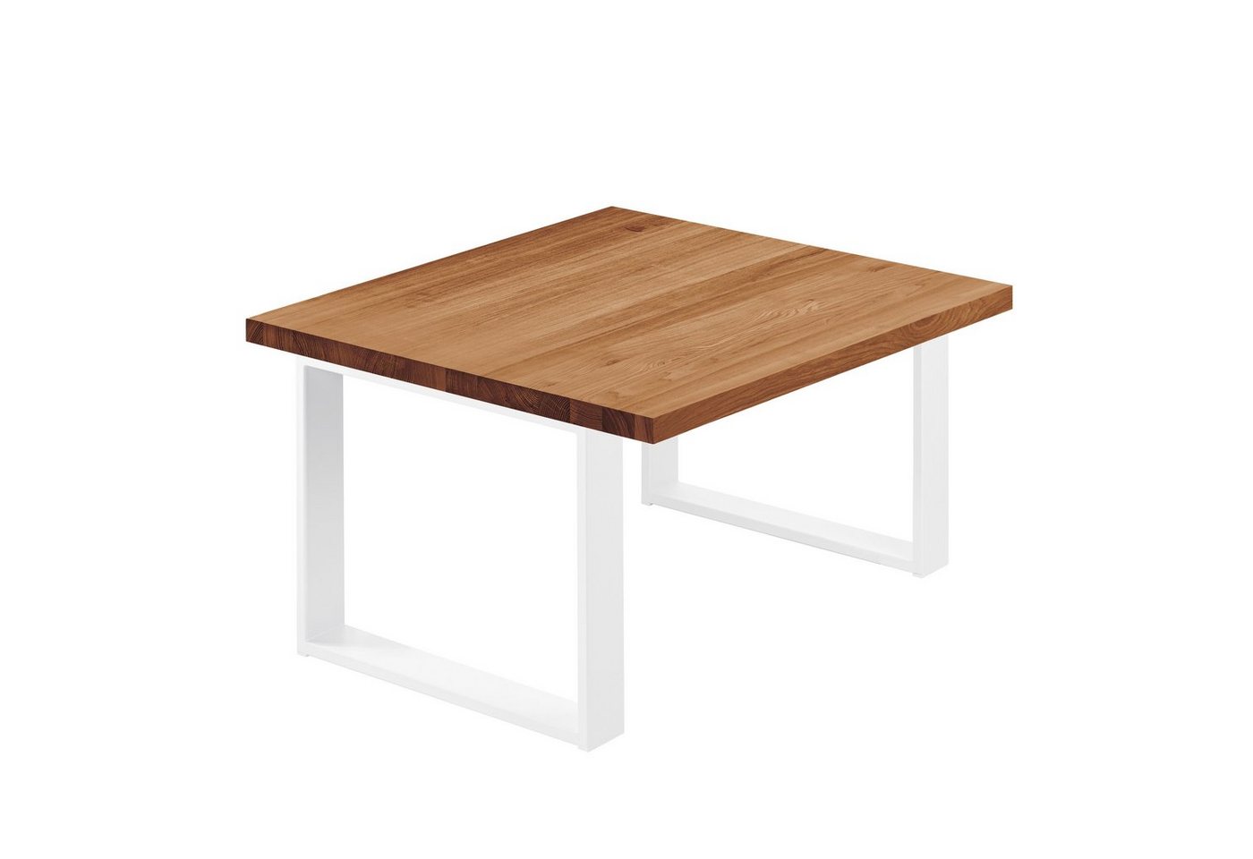 LAMO Manufaktur Esstisch Modern Küchentisch Tischplatte Massivholz inkl. Metallgestell (1 Tisch), gerade Kante von LAMO Manufaktur
