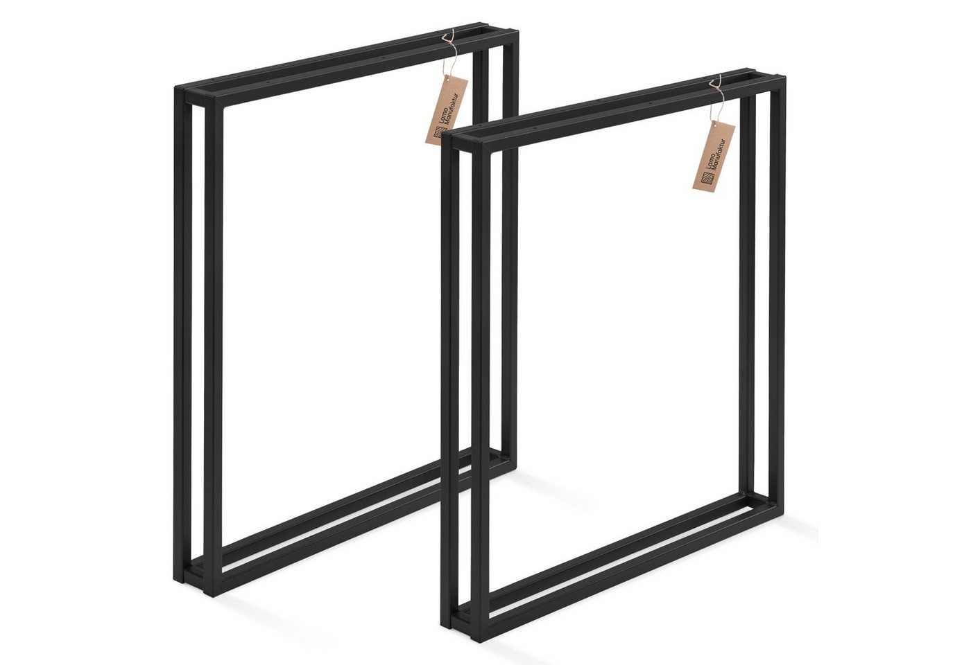 LAMO Manufaktur Tischgestell Frame Tischbeine (SET, 2er-Set Tischkufen), Industriestahl pulverbeschichtet von LAMO Manufaktur