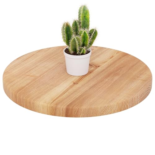 LAMO Manufaktur Holzplatte rund 40 cm aus Naturholz | Tischplatte für Couchtisch, Kaffeetisch, Nachttisch | Stärke: 28 mm | Farbe: Dunkel LAMO Manufaktur Holzplatte rund 40 cm aus Naturholz | Tischplatte für Couchtisch, Kaffeetisch, Nachttisch | Stärke: 28 mm | Farbe: Dunkel von LAMO