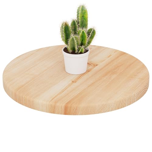 LAMO Manufaktur Holzplatte rund 40 cm aus Naturholz | Tischplatte für Couchtisch, Kaffeetisch, Nachttisch | Stärke: 28 mm | Farbe: Natur LAMO Manufaktur Holzplatte rund 40 cm aus Naturholz | Tischplatte für Couchtisch, Kaffeetisch, Nachttisch | Stärke: 28 mm | Farbe: Natur von LAMO