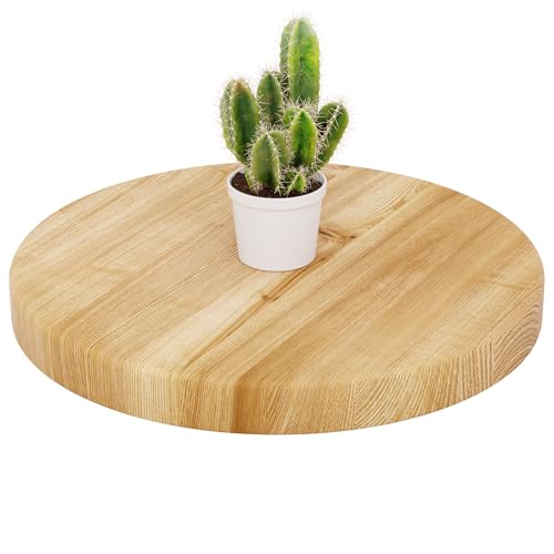 LAMO Manufaktur Holzplatte rund 40 cm aus Naturholz | Tischplatte für Couchtisch, Kaffeetisch, Nachttisch | Stärke: 40 mm | Farbe: Rustikal LAMO Manufaktur Holzplatte rund 40 cm aus Naturholz | Tischplatte für Couchtisch, Kaffeetisch, Nachttisch | Stärke: 40 mm | Farbe: Rustikal von LAMO