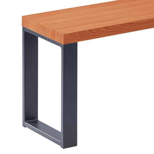 LAMO Manufaktur Sitzbank Esszimmer Holzbank 30x140x47 cm, Möbelfüße Simple Anthrazit/Dunkel, LSB-01-A-004-140-7016S von LAMO