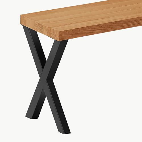 LAMO Manufaktur Sitzbank Esszimmer Holzbank 30x60x47cm, Möbelfüße Design Schwarz/Rustikal LAMO Manufaktur Sitzbank Esszimmer Holzbank 30x60x47cm, Möbelfüße Design Schwarz/Rustikal von LAMO