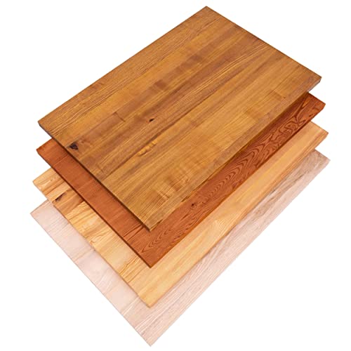 LAMO Manufaktur Tischplatte Massivholz für Schreibtisch, Esstisch, Holzplatte 120x60 cm, Dunkel, LHG-01-A-004-1206 von LAMO