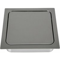 Einwurfklappe gedämpft eckig 170 x 170 mm, inox - Lamp von LAMP