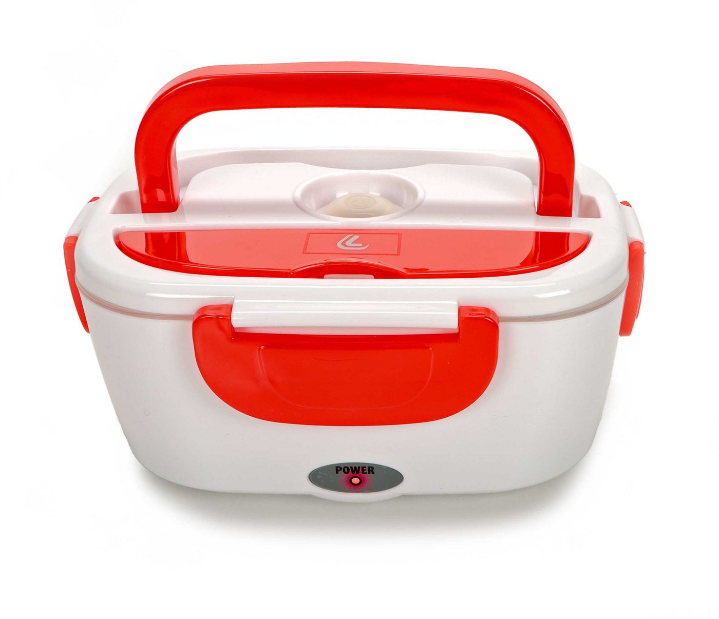 LAMPA Elektrische Lunchbox elektrischer Speisenwärmer für unterwegs, (herausnehmbare Schale mit 2 Fächern), elektrische Lunchbox für KFZ LKW 12/24V von LAMPA