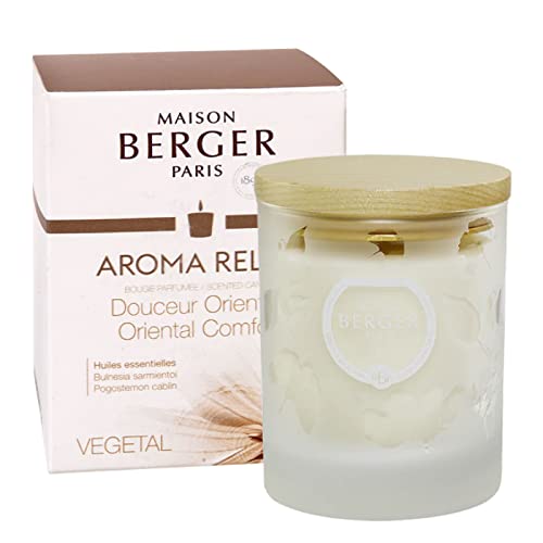 Lampe Berger Aroma Duftkerze, Glas, weiß, 7,45 x 9,7 x 7,45 von MAISON BERGER