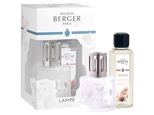 Lampe Berger Aroma Relax Duftlampe, Glas, Satiniert/Silber, 210 ml von LAMPE BERGER