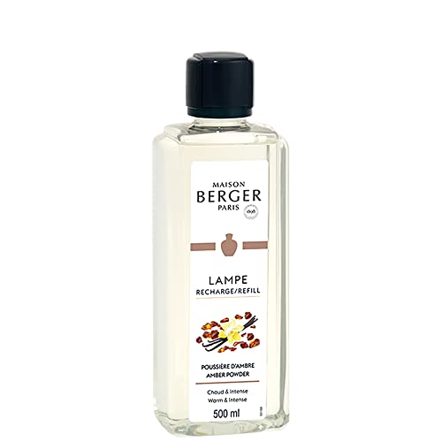 Maison Berger - Refill Lampe Berger Poussière d'Ambre - Gebrauchsfertig - Reinigt und beduftet - Feine, gleichmäßige und lang anhaltende Beduftung - 500ml von MAISON BERGER