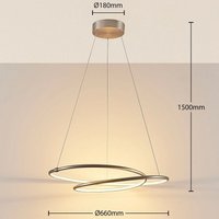 [GEBRAUCHT] Lampenwelt Led Hängeleuchte Mirasu Deckenleuchte Pendelleuchte Deckenlampe 572 B-Ware von LAMPENWELT
