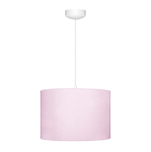 Lamps & Company Deckenleuchte Kinderzimmer, violett Lampenschirm rund 35 cm, Lampe Kinderzimmer Mädchen, ideal für Babyzimmer Deko und Jugendzimmer Deko Mädchen von LAMPS & COMPANY