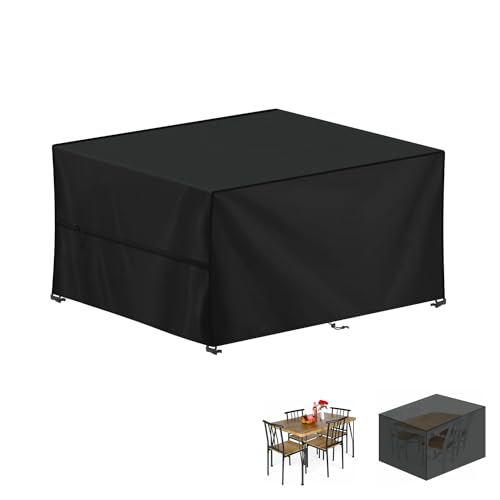 LAMUNI Abdeckhaube Gartenmöbel 130x90x80cm Tisch Abdeckung Gartentisch Wasserdicht Abdeckplanen für Gartenmöbel Plane 420D Oxford Gewebe Schutzhülle für Gartenmöbel, Loungemöbel, Rattanmöbel LAMUNI Abdeckhaube Gartenmöbel 130x90x80cm Tisch Abdeckung Gartentisch Wasserdicht Abdeckplanen für Gartenmöbel Plane 420D Oxford Gewebe Schutzhülle für Gartenmöbel, Loungemöbel, Rattanmöbel von LAMUNI