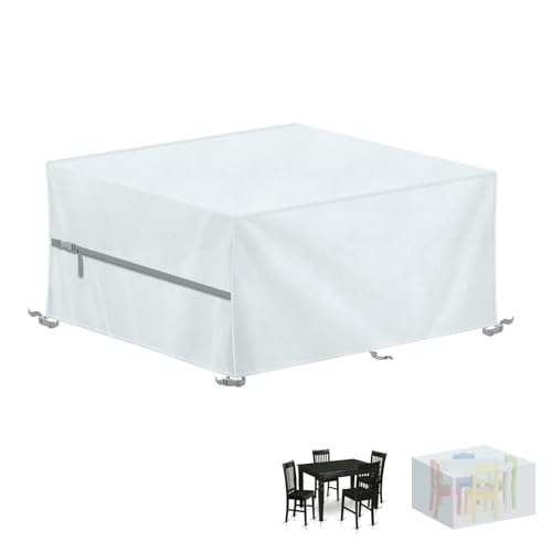 LAMUNI Abdeckung Gartenmöbel 130x100x75cm Wasserdicht Schutzhülle Gartenmöbel Abdeckung 420D Oxford Gewebe Abdeckungen für Gartenmöbel Abdeckplane für Gartentisch Sitzgruppe Balkonmöbel Abdeckung LAMUNI Abdeckung Gartenmöbel 130x100x75cm Wasserdicht Schutzhülle Gartenmöbel Abdeckung 420D Oxford Gewebe Abdeckungen für Gartenmöbel Abdeckplane für Gartentisch Sitzgruppe Balkonmöbel Abdeckung von LAMUNI