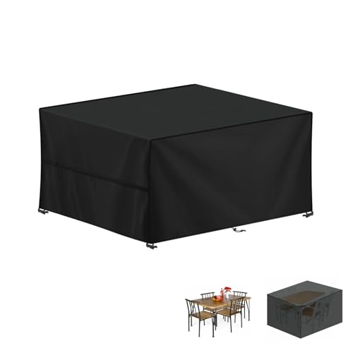 LAMUNI Abdeckung für Gartenmöbel, Wasserdicht Abdeckplane Gartenmöbel, 420D Oxford Gewebe Loungemöbel Abdeckung, Winterfest Schutzhülle für Sitzgruppe, Gartenlounge, Rattanmöbel, 120x100x75cm LAMUNI Abdeckung für Gartenmöbel, Wasserdicht Abdeckplane Gartenmöbel, 420D Oxford Gewebe Loungemöbel Abdeckung, Winterfest Schutzhülle für Sitzgruppe, Gartenlounge, Rattanmöbel, 120x100x75cm von LAMUNI