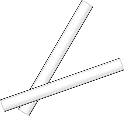 LAMXD 2 Stück hohle ultraglatte Acryl-Tonrollen aus massivem Material Tube Tonroller Acryl Nudelholz für Ton Kunst Handwerk DIY Polymer Ton Werkzeug (hohles Acryl) von LAMXD