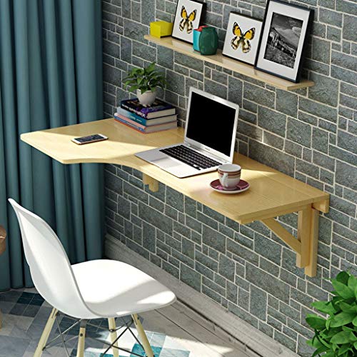 LAMXF-Computertisch wandtisch klappbar Wandklapptisch Holz-Wand-Drop-Leaf-Tabelle Küche und Esstisch Schreibtisch Daheim Büro Schreibtisch Arbeitsplatz wandtisch (größe : 120cm*60cm) von LAMXF-Computertisch