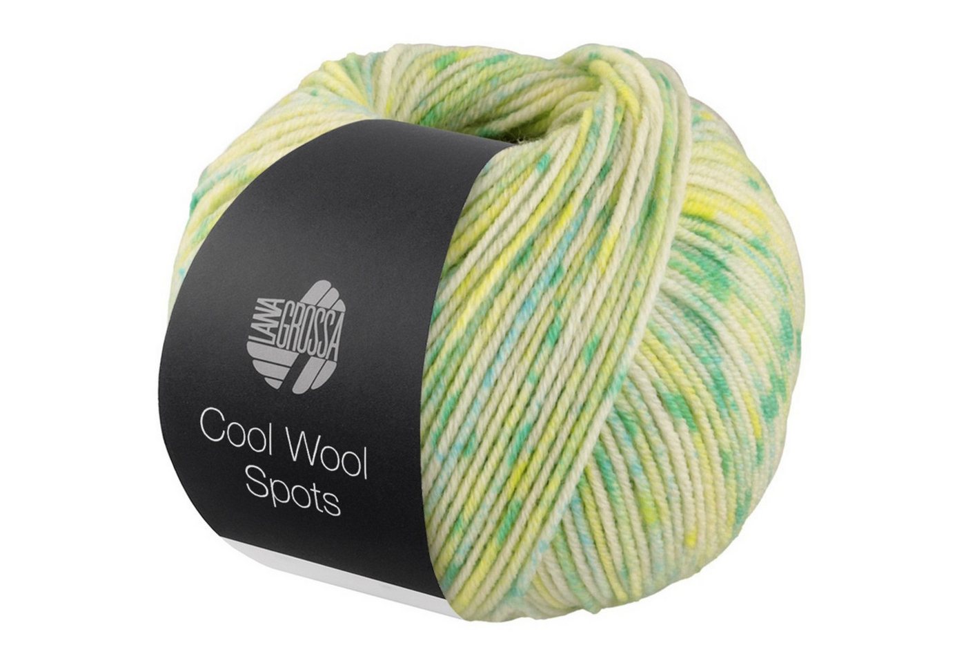 LANA GROSSA COOL WOOL SPOTS Häkelwolle, 160 m (pflegeleichtes Strickgarn aus extrafeiner Merinowolle), 50 g von LANA GROSSA