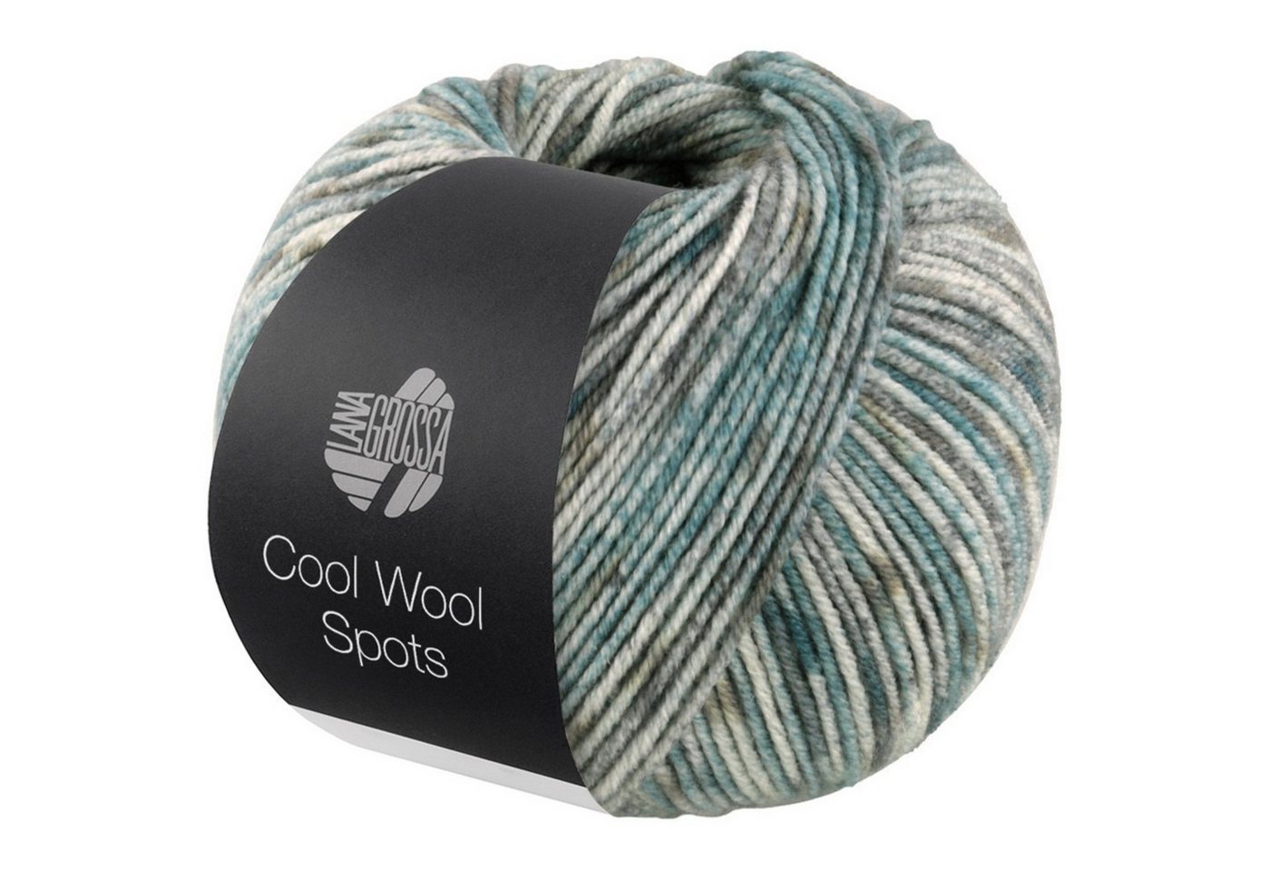 LANA GROSSA COOL WOOL SPOTS Häkelwolle, 160 m (pflegeleichtes Strickgarn aus extrafeiner Merinowolle), 50 g von LANA GROSSA