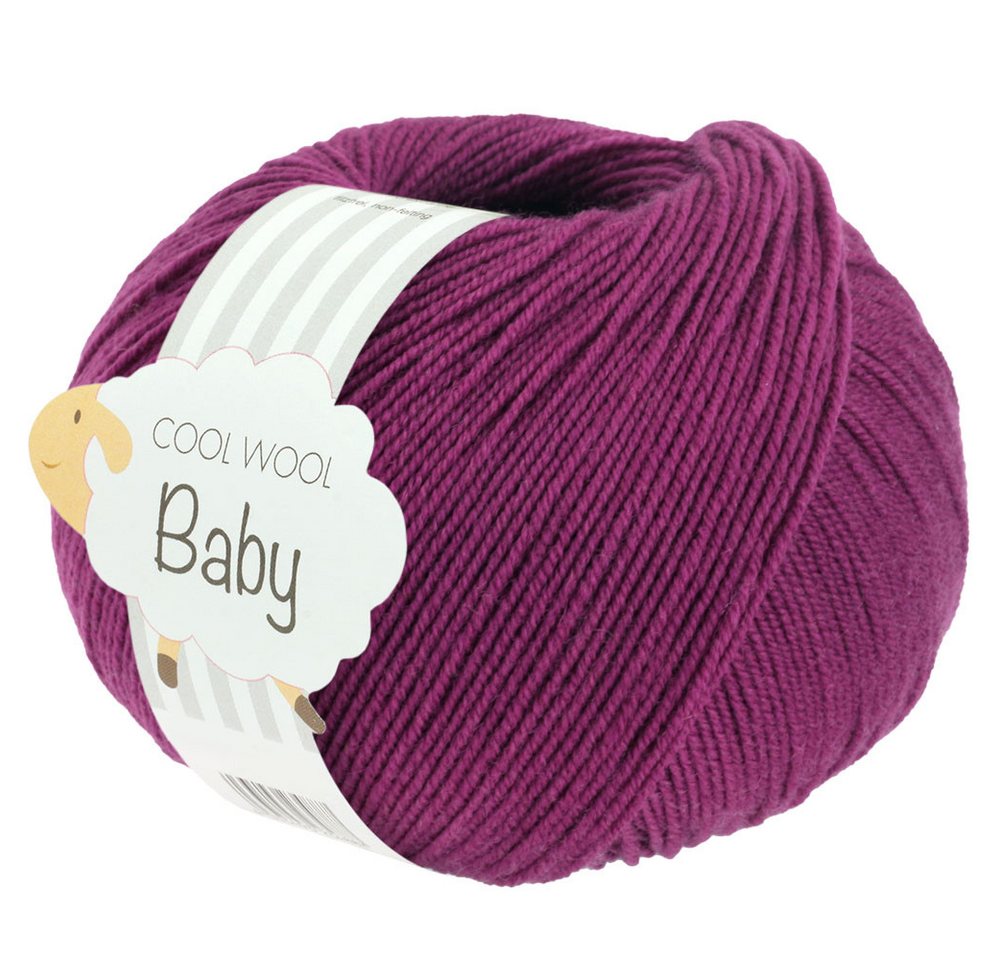 LANA GROSSA Cool Wool Baby 0296 rotviolett Häkelwolle, 220 m LANA GROSSA Cool Wool Baby 0296 rotviolett Häkelwolle, 220 m von LANA GROSSA