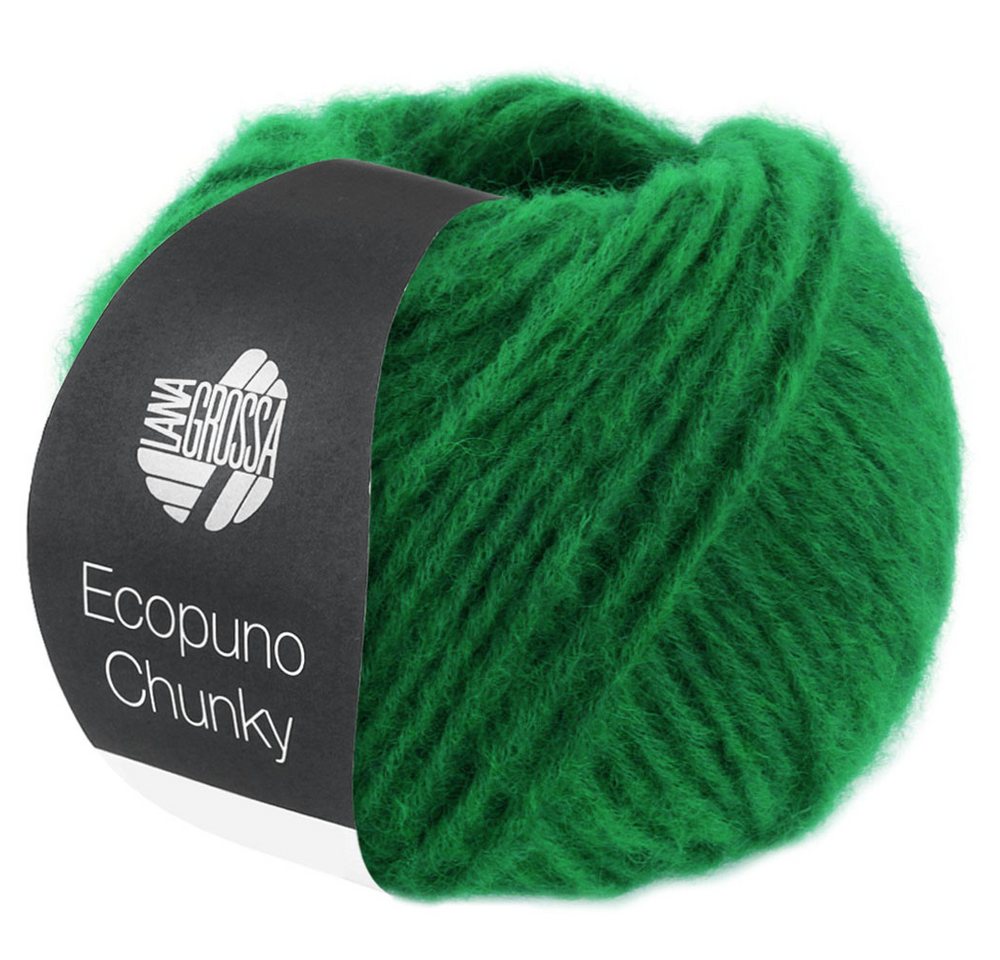 LANA GROSSA Ecopuno Chunky 0139 smaragd Häkelwolle, 70 m von LANA GROSSA