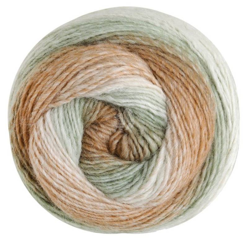 LANA GROSSA Gomitolo Alpaca 0371 rohweiß natur khakibeige pastellgrün Häkelwolle, 350 m von LANA GROSSA