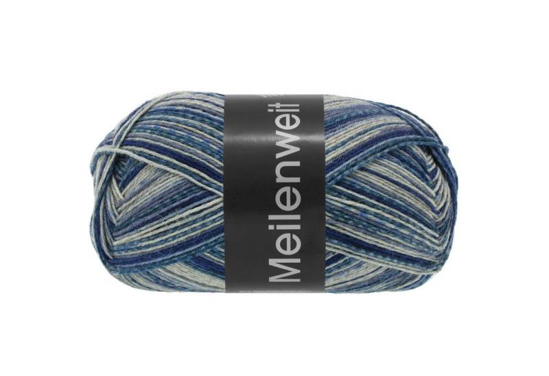 LANA GROSSA MEILENWEIT 100 g DENIM MIX Häkelwolle, 420 m (zeitlose 4-fach Herren-Sockenwolle), 100 g von LANA GROSSA