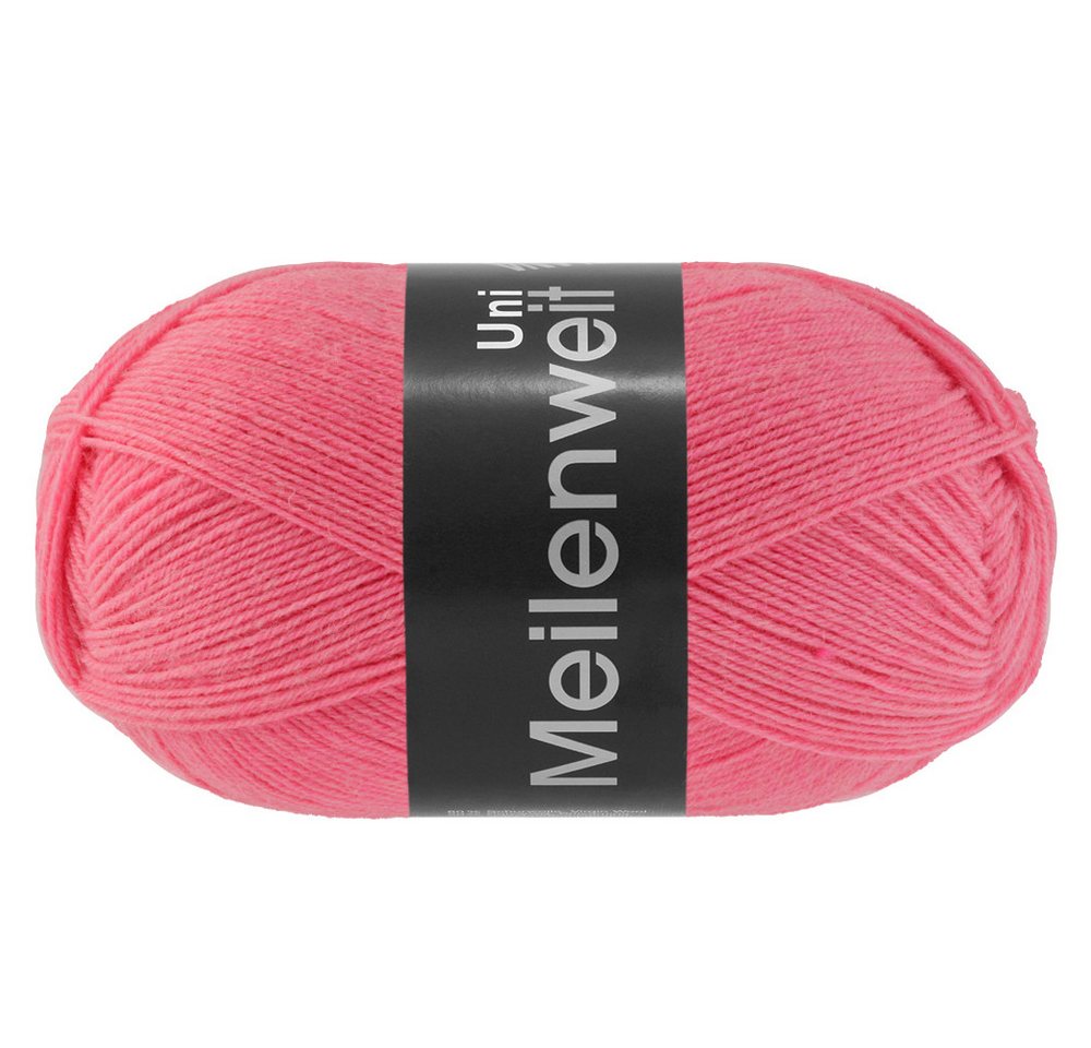 LANA GROSSA MEILENWEIT 100 g UNI Häkelwolle, 420 m (4-fach Sockenwolle in 25 Uni-Farben), 100 g von LANA GROSSA
