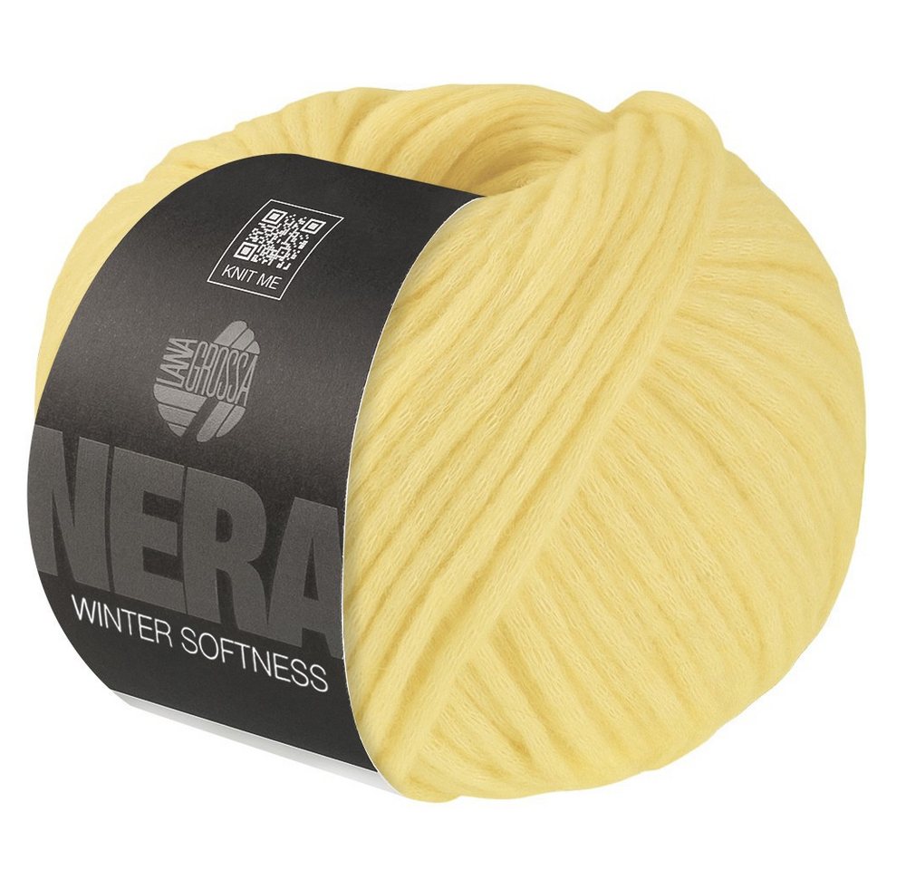 LANA GROSSA WINTER SOFTNESS (NERA) Häkelwolle, 70 m (Zartes Baumwollschlauchgarn, voluminös gefüllt mit flauschigen Merinofasern), 50 g von LANA GROSSA