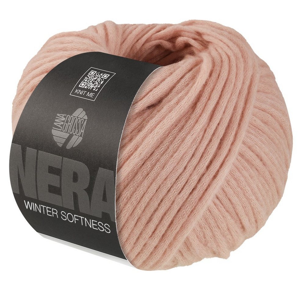 LANA GROSSA WINTER SOFTNESS (NERA) Häkelwolle, 70 m (Zartes Baumwollschlauchgarn, voluminös gefüllt mit flauschigen Merinofasern), 50 g von LANA GROSSA