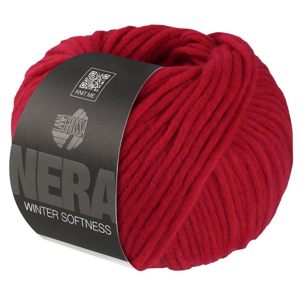 LANA GROSSA WINTER SOFTNESS (NERA) Häkelwolle, 70 m (Zartes Baumwollschlauchgarn, voluminös gefüllt mit flauschigen Merinofasern), 50 g von LANA GROSSA