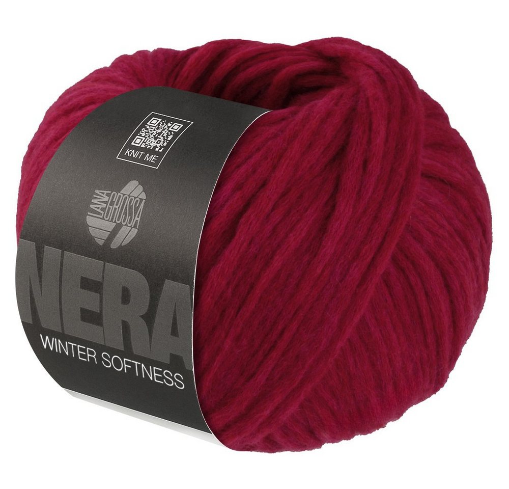 LANA GROSSA WINTER SOFTNESS (NERA) Häkelwolle, 70 m (Zartes Baumwollschlauchgarn, voluminös gefüllt mit flauschigen Merinofasern), 50 g von LANA GROSSA